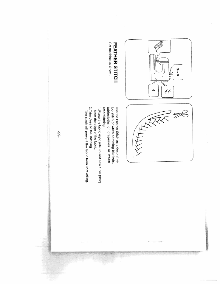 Feather stitch | SINGER W1624 User Manual | Page 33 / 44