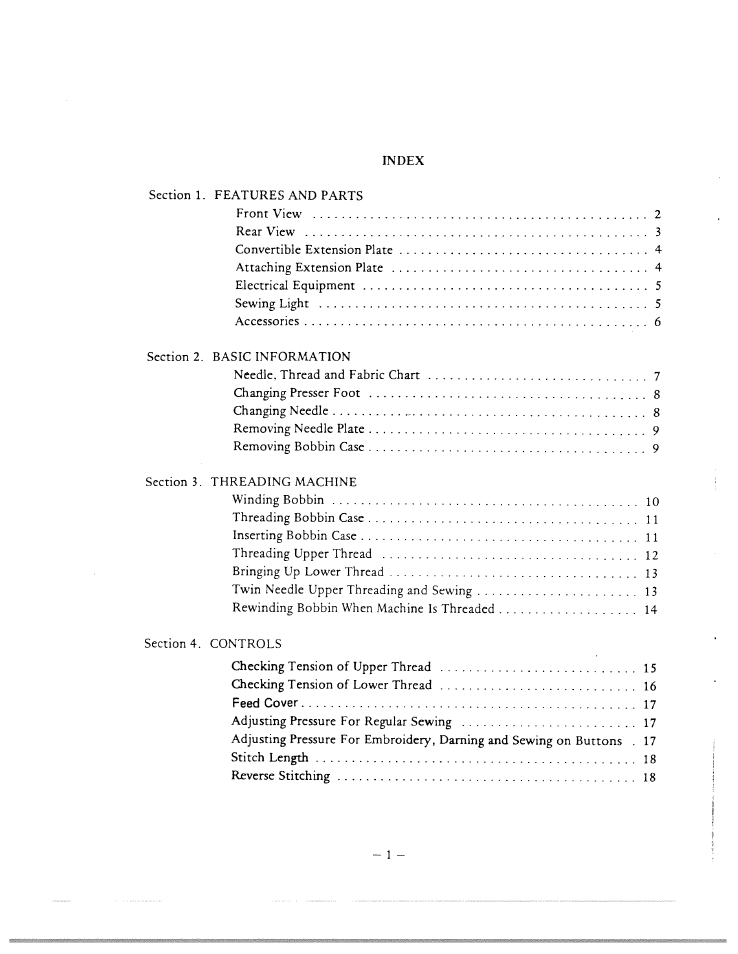 SINGER W1640 User Manual | Page 2 / 34