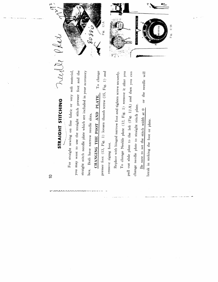 Straight stitching | SINGER W166 User Manual | Page 12 / 40
