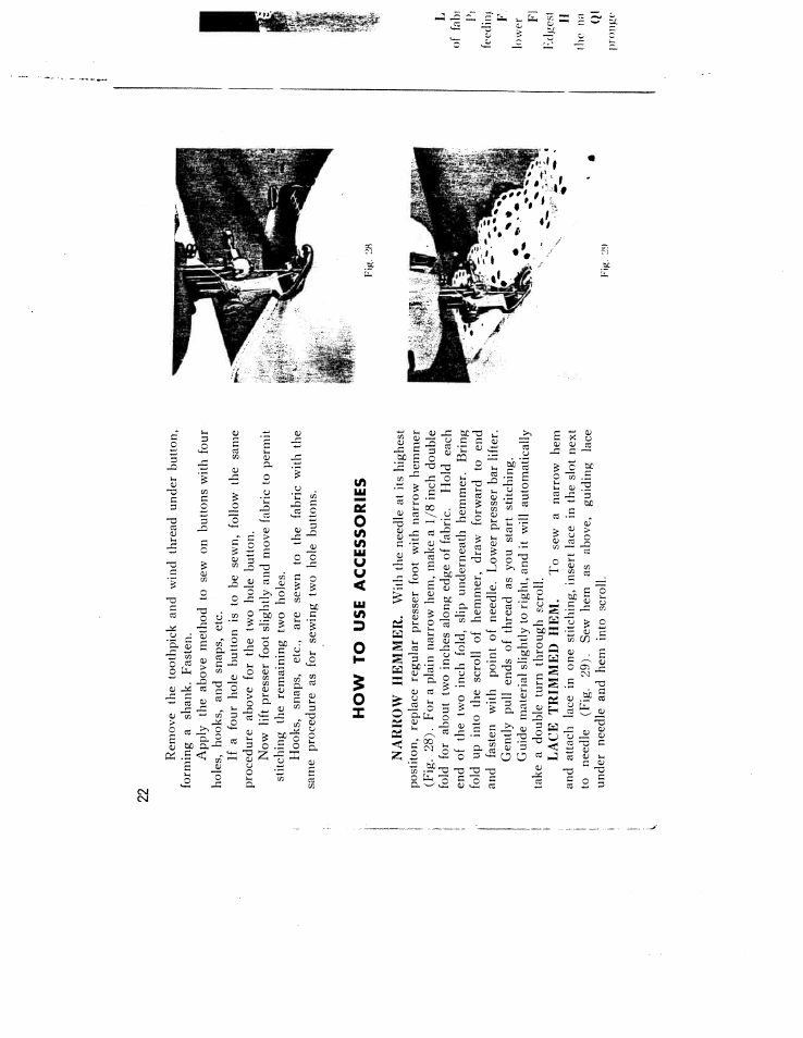 How to usi accessories | SINGER W166 User Manual | Page 24 / 40