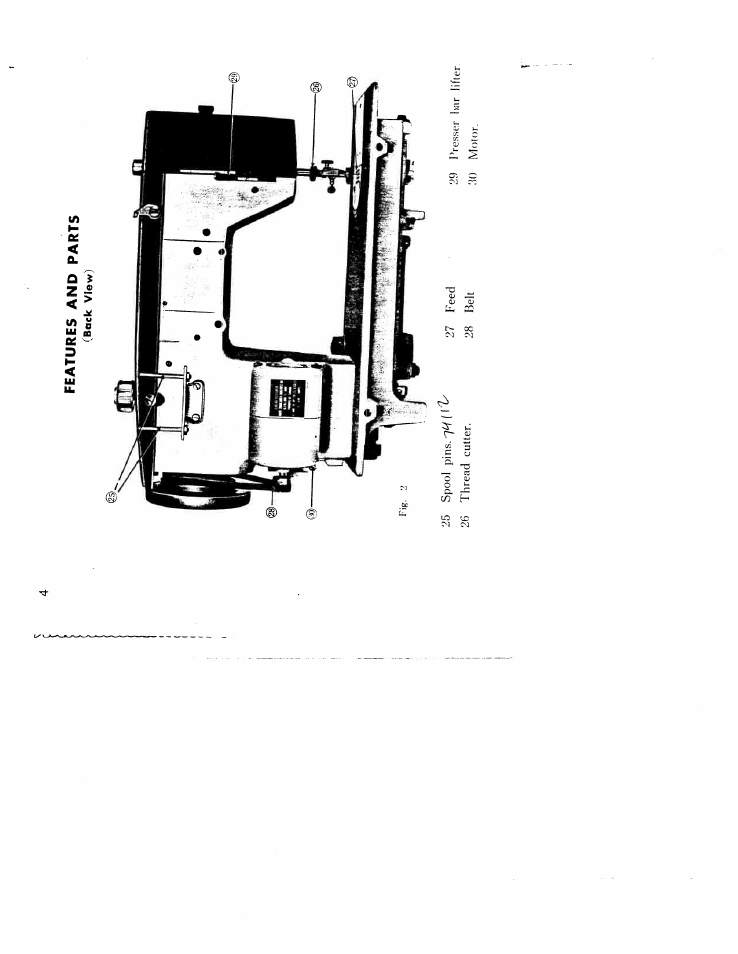 Features and parts | SINGER W166 User Manual | Page 6 / 40