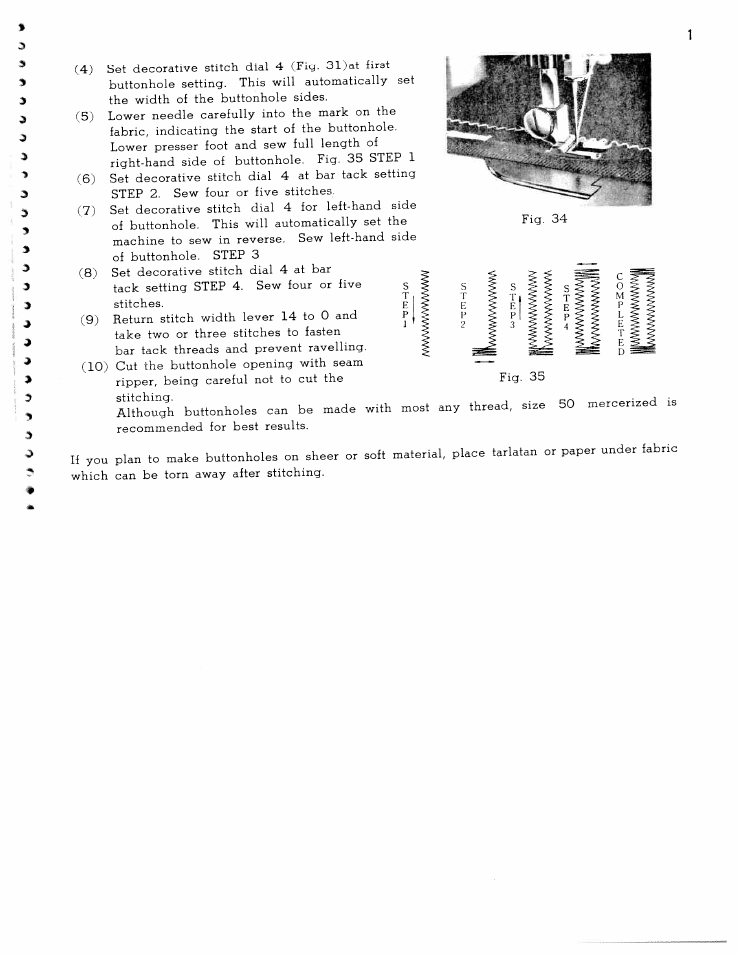 SINGER W1665 User Manual | Page 21 / 55