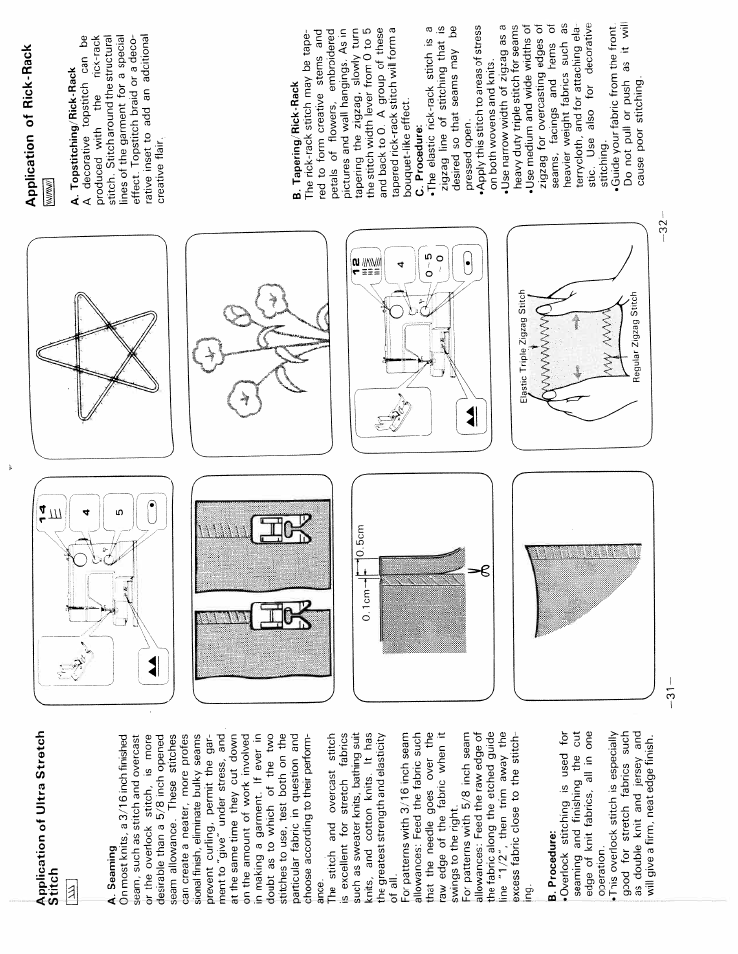 Application of rick-rack | SINGER W1717 User Manual | Page 19 / 27