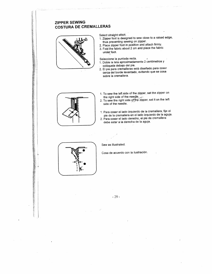 SINGER W1735 User Manual | Page 29 / 36