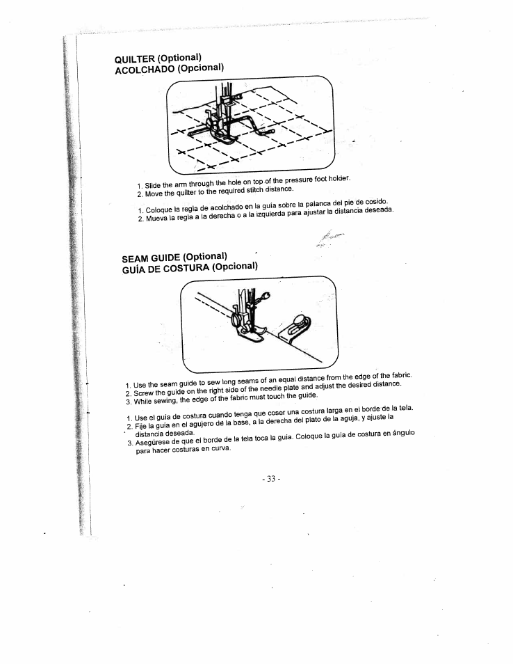 SINGER W1735 User Manual | Page 33 / 36