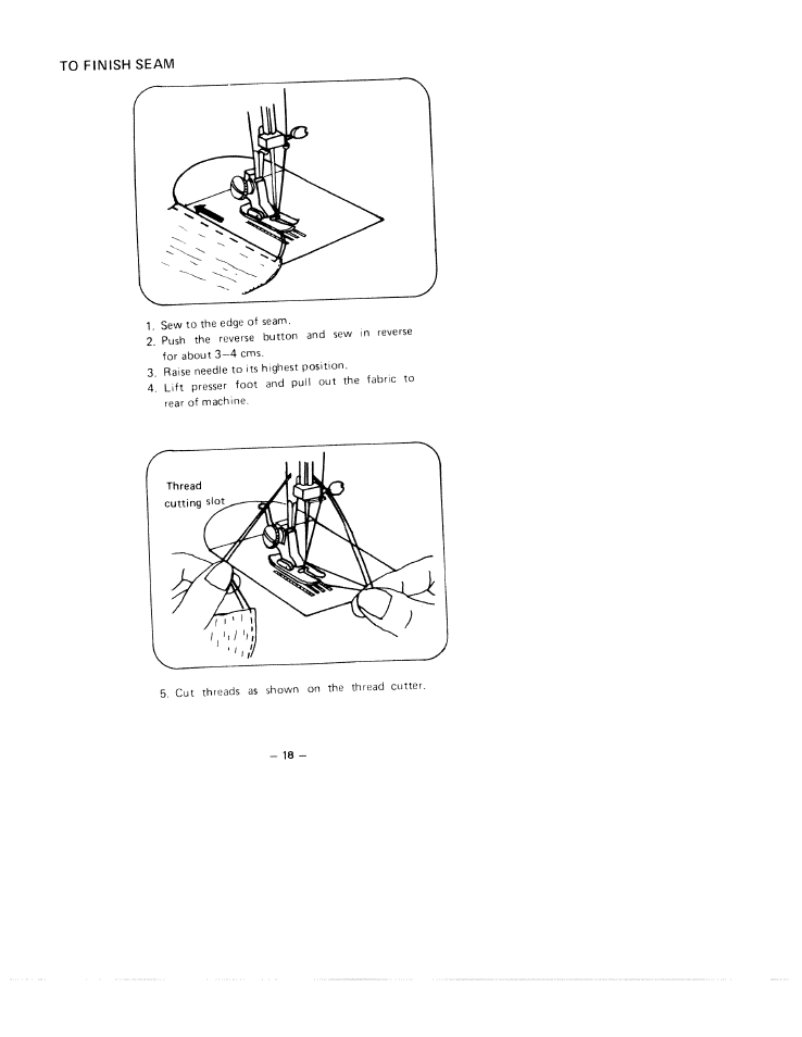 SINGER W1744 User Manual | Page 20 / 32