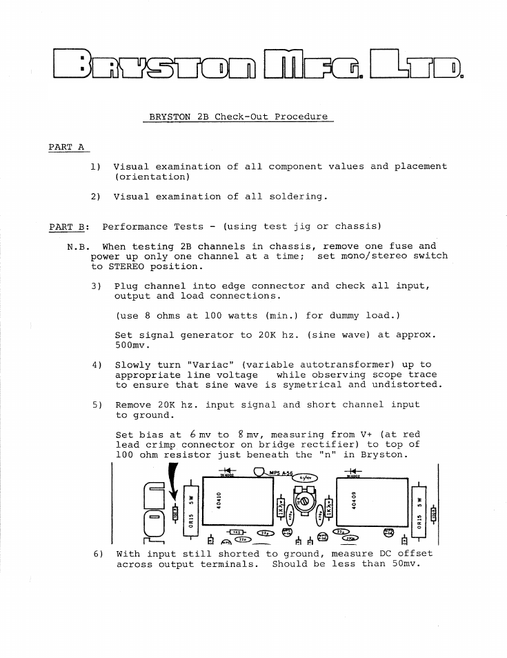 Bryston 2B User Manual | Page 3 / 9