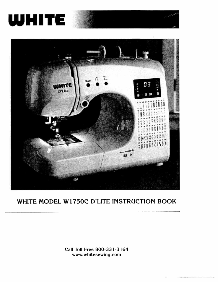 SINGER W1750C User Manual | 36 pages