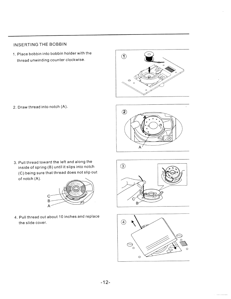 SINGER W1750C User Manual | Page 14 / 36