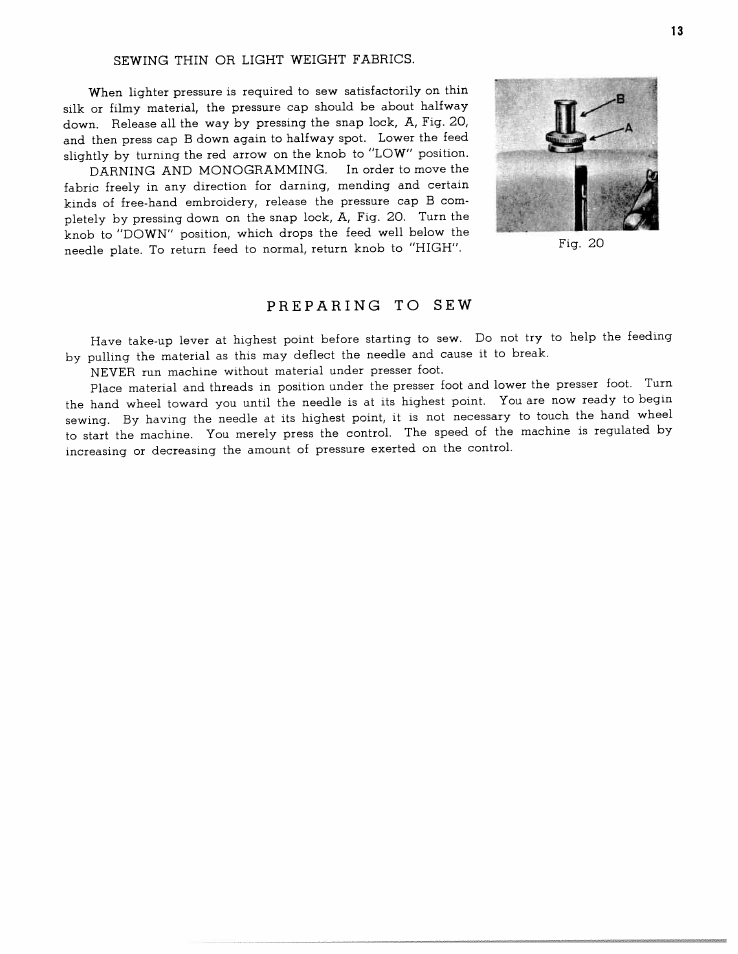 Preparing to sew | SINGER W1762 User Manual | Page 15 / 39