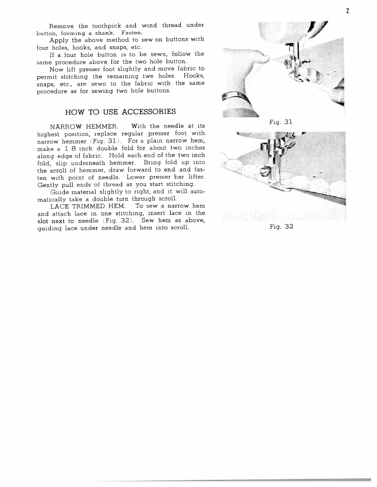 How to use accessories | SINGER W1762 User Manual | Page 23 / 39