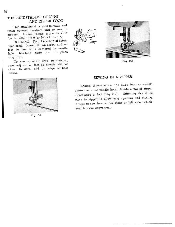 The adjustable cording | SINGER W1762 User Manual | Page 38 / 39