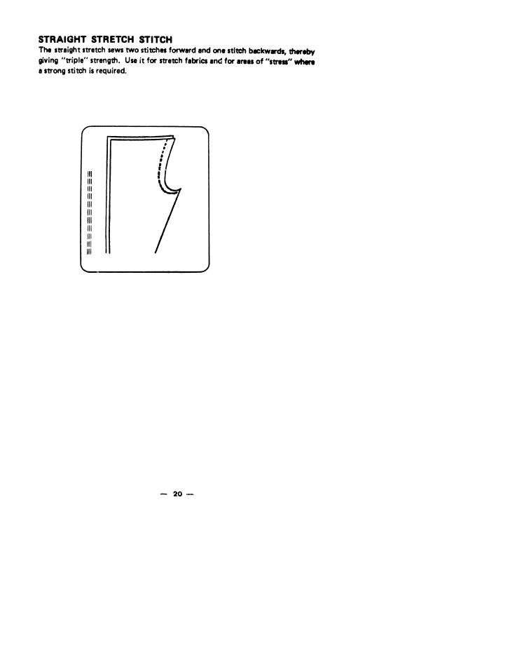 Straight stretch stitch | SINGER W1766 User Manual | Page 25 / 33