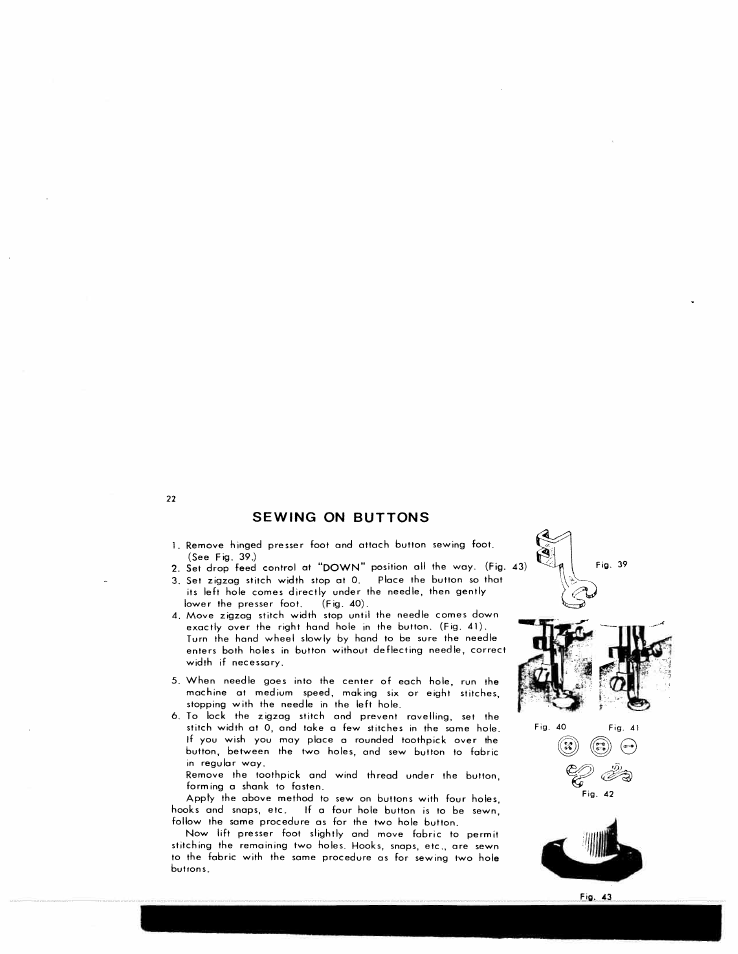 Sewing on buttons | SINGER W1776 User Manual | Page 23 / 50