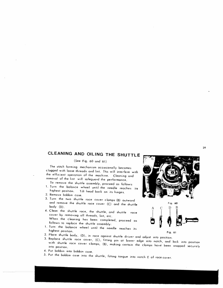 Cleaning and oiling the shuttle | SINGER W1776 User Manual | Page 30 / 50