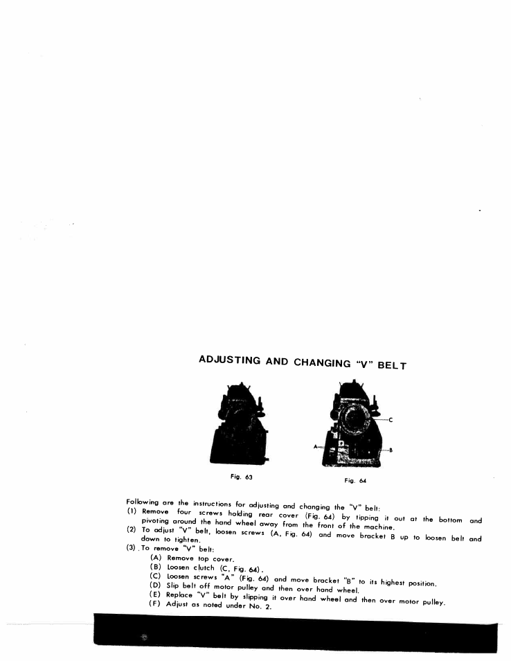 Adjusting and changing “v” belt | SINGER W1776 User Manual | Page 31 / 50