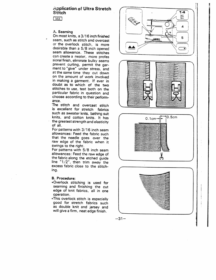 Application of ultra stretch stitch | SINGER W1777 User Manual | Page 33 / 50