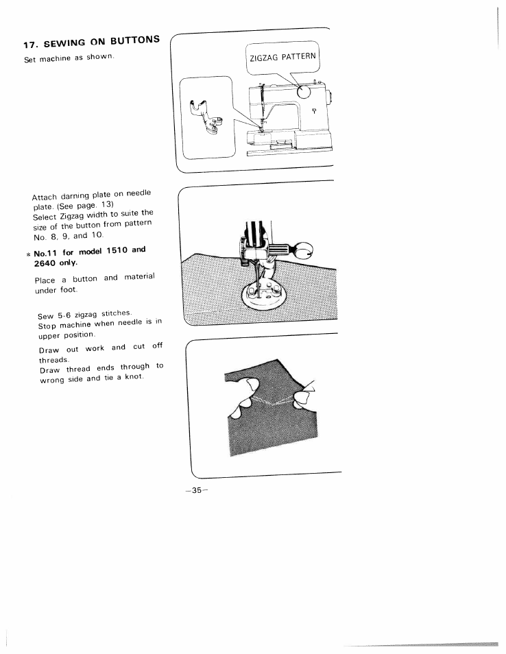 SINGER W1805 User Manual | Page 40 / 48
