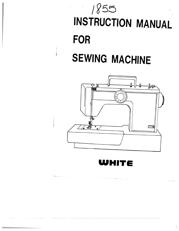 SINGER W1855 User Manual | 32 pages