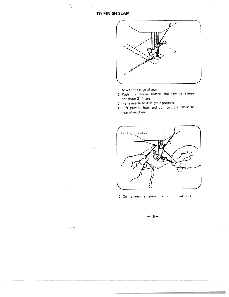 SINGER W1855 User Manual | Page 20 / 32