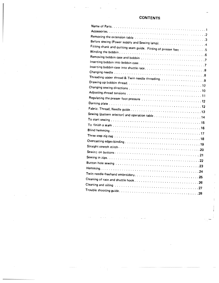 SINGER W1855 User Manual | Page 3 / 32