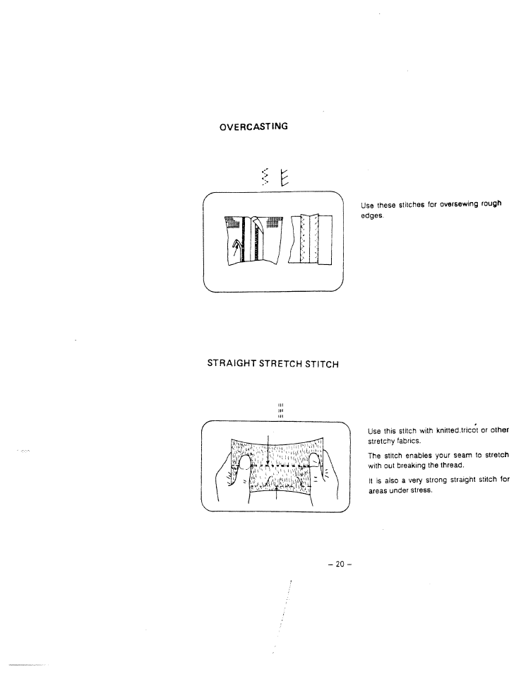Overcasting | SINGER W1866 User Manual | Page 24 / 34