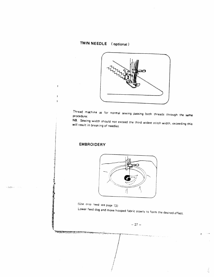 Embroidery | SINGER W1866 User Manual | Page 31 / 34