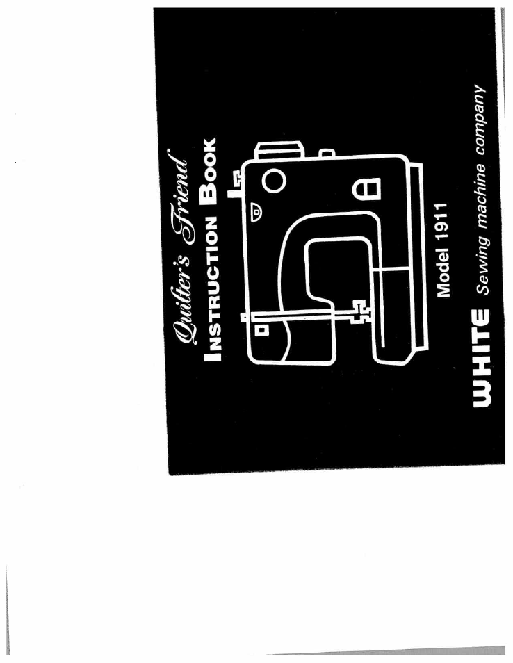 SINGER W1911 Quilter's Friend User Manual | 37 pages
