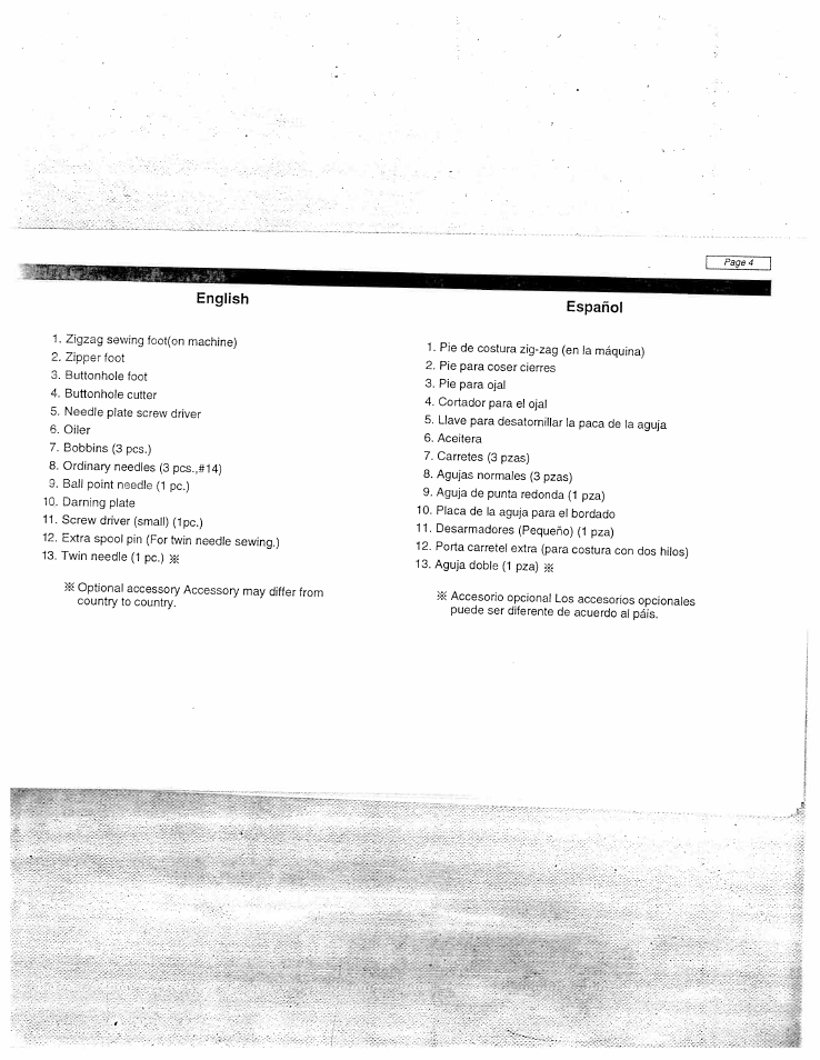 English | SINGER W1955 User Manual | Page 10 / 55