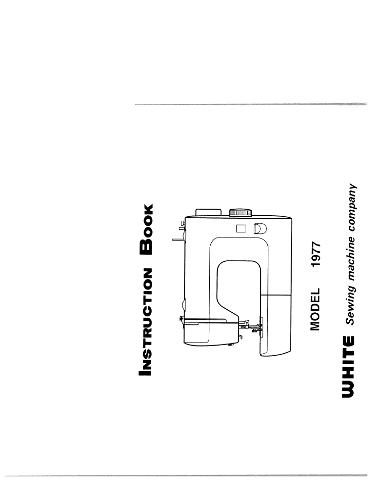 SINGER W1977 User Manual | 62 pages