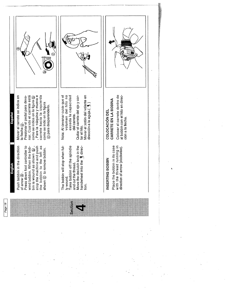 Inserting bobbin | SINGER W1999 User Manual | Page 27 / 67