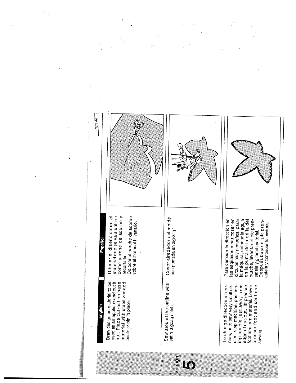 Section | SINGER W1999 User Manual | Page 54 / 67