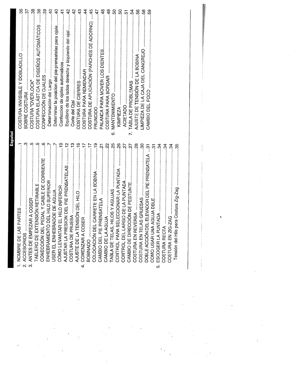 SINGER W1999 User Manual | Page 8 / 67