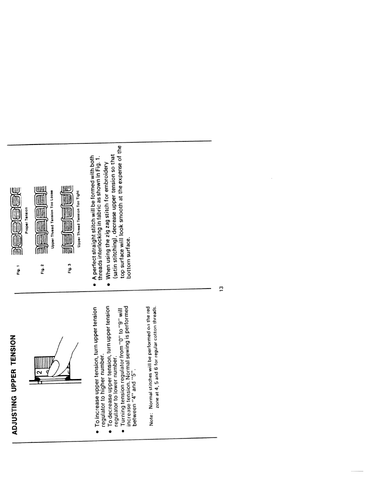 Adjusting upper tension | SINGER W211 User Manual | Page 15 / 30