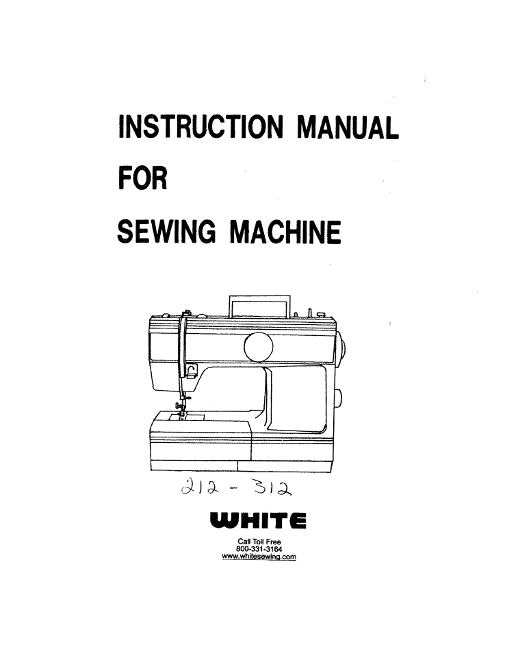 SINGER W213 User Manual | 30 pages