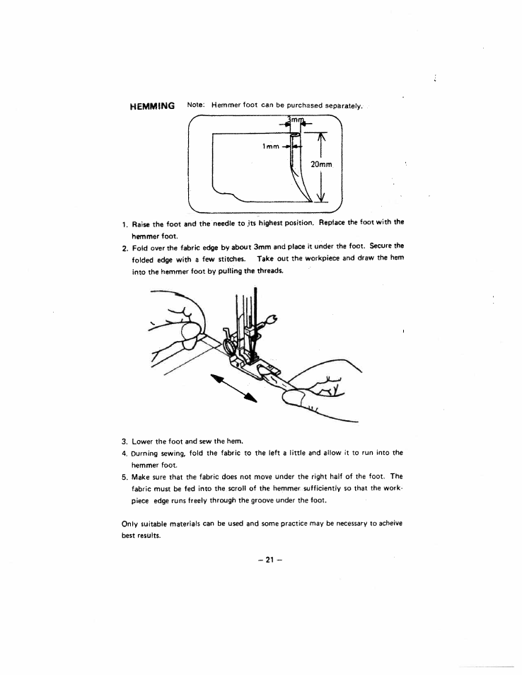 SINGER W213 User Manual | Page 25 / 30