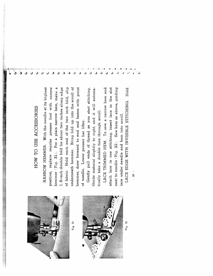 How to use accessories | SINGER W2134 User Manual | Page 24 / 31