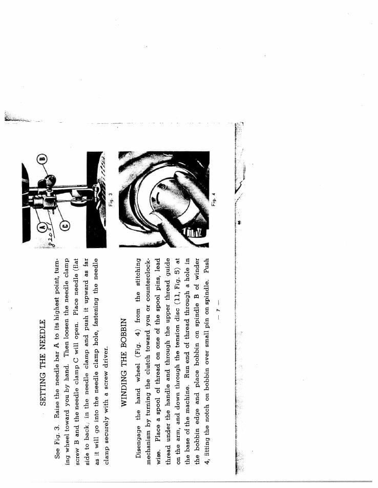 Setting the needle, Winding the bobbin | SINGER W2134 User Manual | Page 3 / 31