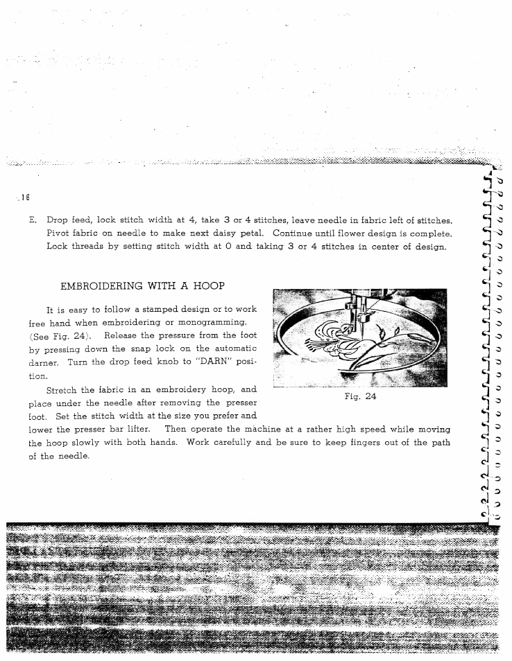 Embroidering with a hoop | SINGER W2135 User Manual | Page 18 / 28