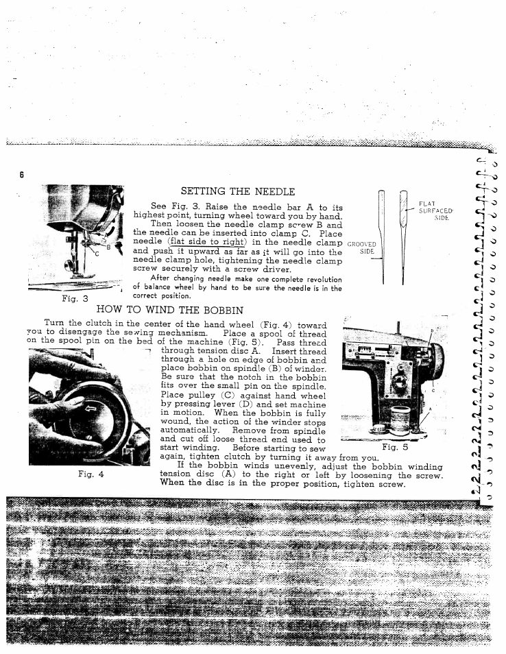 Setting the needle, How to wind the bobbin | SINGER W2135 User Manual | Page 8 / 28