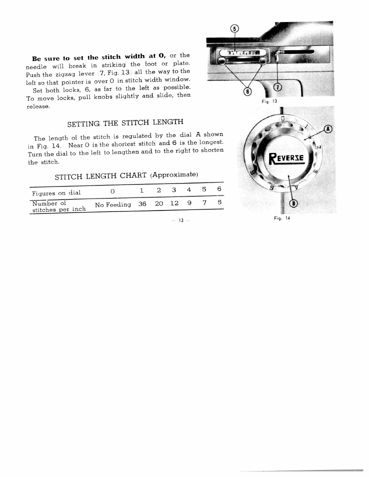 Setting the stitch length, Stitch length chart (approximate) | SINGER W2137 User Manual | Page 15 / 38