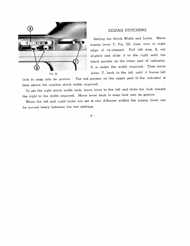 Zigzag stitching | SINGER W2137 User Manual | Page 20 / 38