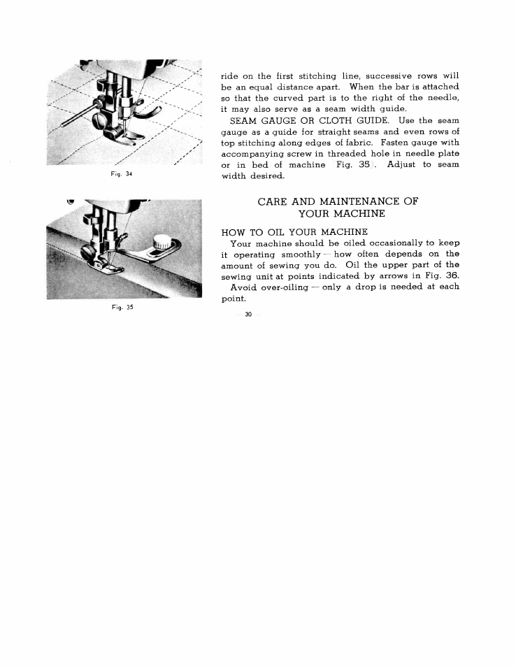 Care and maintenance of your machine | SINGER W2137 User Manual | Page 32 / 38