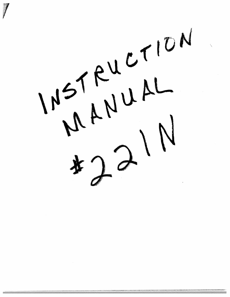 SINGER W221N User Manual | 45 pages