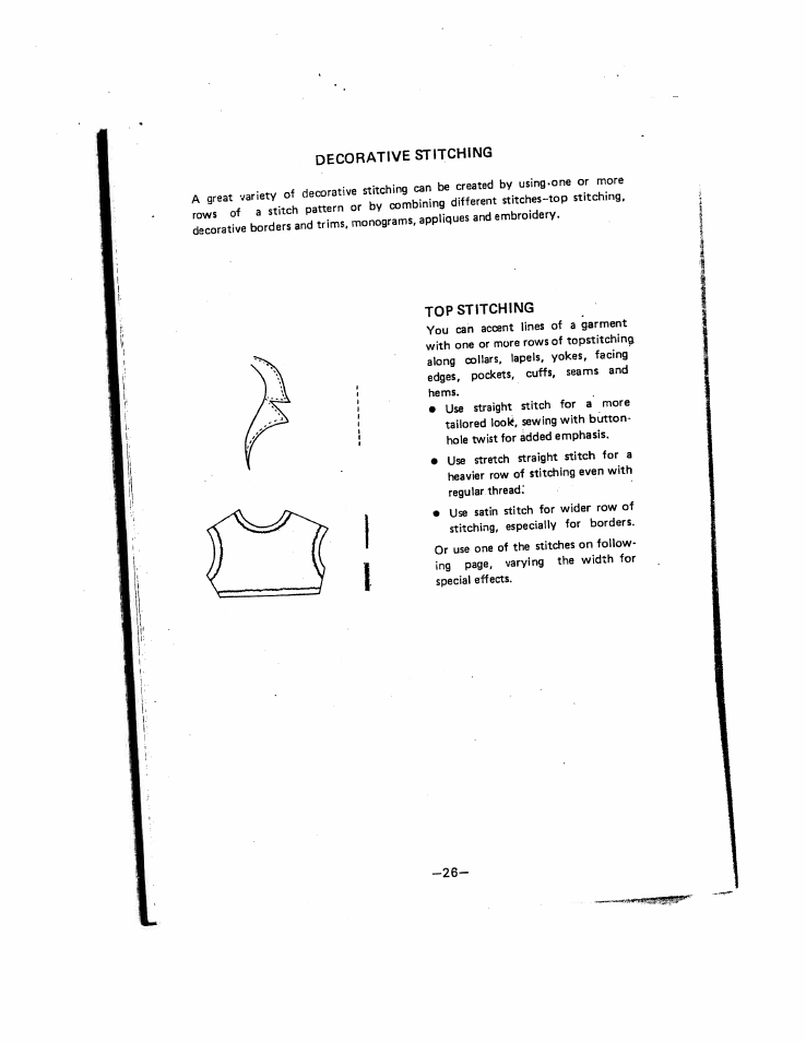 Top stitching | SINGER W221N User Manual | Page 29 / 45