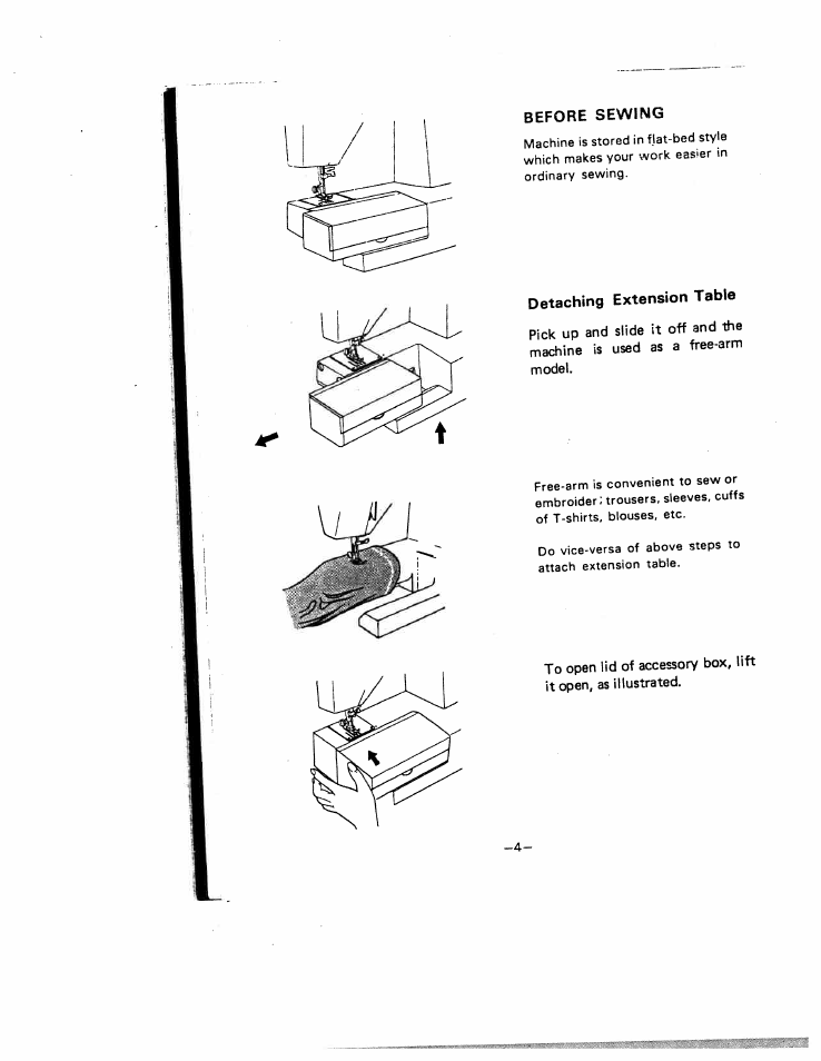 Before sewing | SINGER W221N User Manual | Page 7 / 45
