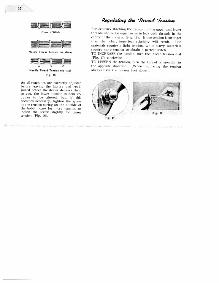 SINGER W231 User Manual | Page 11 / 27