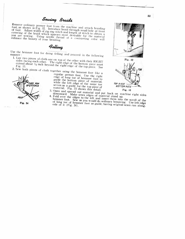 Se44m4i^ b^aidd, Fstii thsofrortfs“' n'atd-iatiia | SINGER W231 User Manual | Page 24 / 27