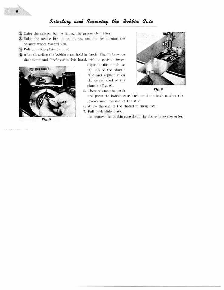 SINGER W231 User Manual | Page 7 / 27