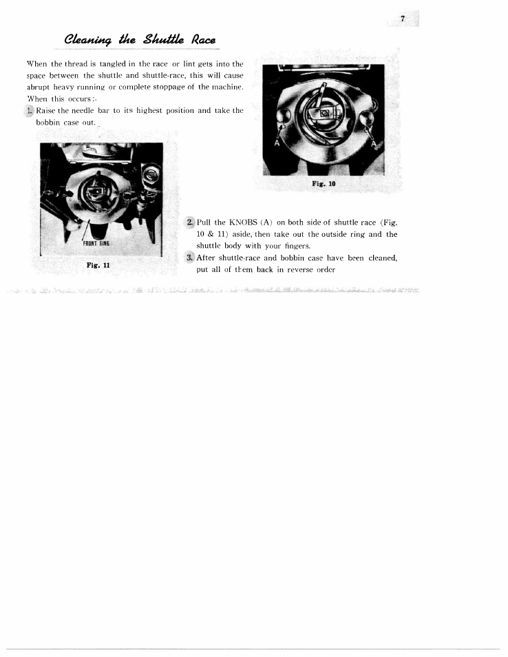 SINGER W231 User Manual | Page 8 / 27
